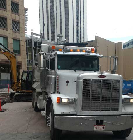 One of the TRP trucks in Downtown Denver